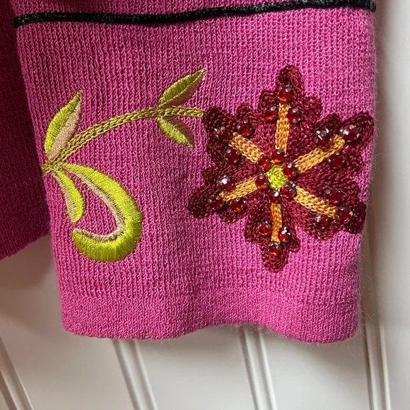 Double D Ranch Yoakum Texas Cardigan Sweater M Western - Picture 6 of 9